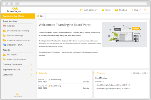 TeamEngine start page